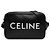Céline Borsa a tracolla Celine in pelle di vitello liscia nera con logo Nero