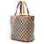 Gucci Abbey Tote aus beigem GG Canvas - Ansicht 2