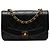 Chanel Black Small Lambskin Diana Flap Nero