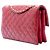 Chanel Red Quilted Patent Goatskin Pagoda Accordion Flap Rosso - vista 2