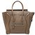 Céline Bolsa Celine Brown Micro Leather Luggage Tote Marrom Taupe