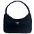 Borsa a Spalla Prada Black Mini Tessuto Sport Nero