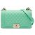 Chanel Green Old Medium Quilted Calfskin Boy Flap Verde Verde chiaro