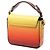 Borsa Chloé Yellow Mini Croc Embossed Ombre Calfskin C Satchel - vista 2