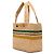 LOEWE Tote Paulas Ibiza Medium in rafia beige a righe con logo - vista 2