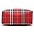 Borsa in nylon Burberry Red House Check Rosso - vista 3