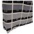 Tote Pieghevole Chanel Black Canvas Graffiti in Jersey Flap Nero - vista 7