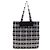 Tote Pieghevole Chanel Black Canvas Graffiti in Jersey Flap Nero - vista 9