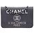 Portafoglio con Catena Chanel Blue Denim Deauville Blu navy