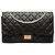 Chanel Black Quilted Aged Calfskin Reissue 2.55 Double Flap 227 Nero