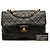 Chanel Black Jumbo XL Classic Lambskin Single Flap Nero - vista 9