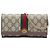 Portafoglio con catena Gucci Beige GG Supreme Web Ophidia