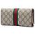 Portafoglio con catena Gucci Beige GG Supreme Web Ophidia - vista 2