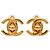 Orecchini a clip Chanel Gold CC placcati oro con chiusura a vite D'oro