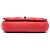 Chanel Red Small Nubuck Diamond Stitch Chain Flap Roja - vista 3