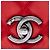 Chanel Red Small Nubuck Diamond Stitch Chain Flap Roja - vista 5