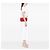 Chanel Red Small Nubuck Diamond Stitch Chain Flap Roja - vista 6