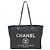 Tote Deauville in denim blu Chanel Small Blu navy