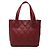 Tote Chanel Red Small CC Calfskin Surpique Rosso Bordò