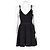 Chanel Schwarzes Viskose-Mix Camisole Kleid mit CC-Logo - Ansicht 2
