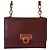 Cartera con cadena Gancini Salvatore Ferragamo Castaño