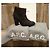 Apc A.P.C. Botines en ante negro mate - vista 4