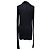 Rick Owens Rollkragenpullover aus schwarzer Wolle - Ansicht 3