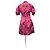 Abito Miu Miu 2017 Space Print in seta rosa - vista 3