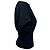 Camicetta Rick Owens con scollo a barca e maniche corte in cotone nero - vista 3