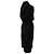 Vestido midi de gola canoa Rick Owens em seda preta Preto - vista 3
