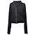 Rick Owens Asymmetrischer Zip-Up Sweatshirt aus schwarzer Baumwolle