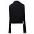 Rick Owens Asymmetrischer Zip-Up Sweatshirt aus schwarzer Baumwolle - Ansicht 3