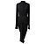 Abito midi Cocoon Rick Owens in acetato nero