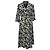 Ba&Sh Printed Midi Wrap Dress in Black Viscose