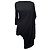 Rick Owens Langarm-Mini-Drapierkleid aus schwarzer Viskose