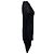Rick Owens Langarm-Mini-Drapierkleid aus schwarzer Viskose - Ansicht 2
