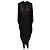 Abito maxi Kite Crewneck Rick Owens in cupro nero