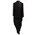 Abito maxi Kite Crewneck Rick Owens in cupro nero - vista 3