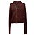 Sweatshirt com fecho de correr assimétrico Rick Owens em algodão bordeaux Vermelho