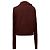 Sweatshirt com fecho de correr assimétrico Rick Owens em algodão bordeaux Vermelho - vista 3