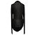 Top a maniche lunghe Magnetic di Rick Owens in viscosa nera Nero - vista 3