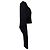 Rick Owens Batwing Klaus Zip Cardigan aus schwarzer Alpakawolle - Ansicht 2