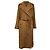 Abrigo Manuela con cinturón y solapas de muesca de Max Mara en pelo de camello beige
