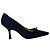 Timeless Décolleté Chanel con dettaglio fiocco CC in cotone blu navy - vista 5
