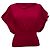 Blusa Rick Owens con scollo a barca e maniche corte in cotone rosa