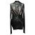 Top a maniche lunghe Magnetic di Rick Owens in viscosa nera Nero