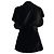 Rick Owens Wickelbluse aus schwarzem Samt