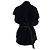 Rick Owens Wickelbluse aus schwarzem Samt - Ansicht 3