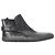 Stivaletti con chiusura a strappo Prada Sport in pelle nera Nero