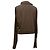 Sudadera con cremallera asimétrica Rick Owens en algodón marrón Castaño - vista 3
